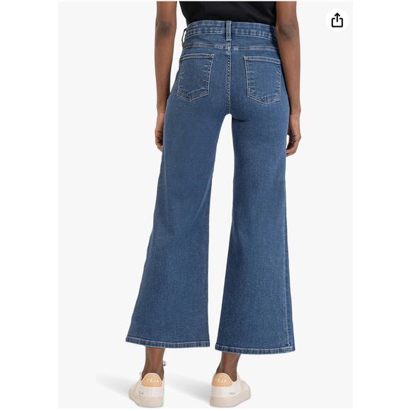 KUT FROM THE KLOTH NWT Meg Fab Ab Wide Leg Denim Jean // 16 - Picture 3 of 12